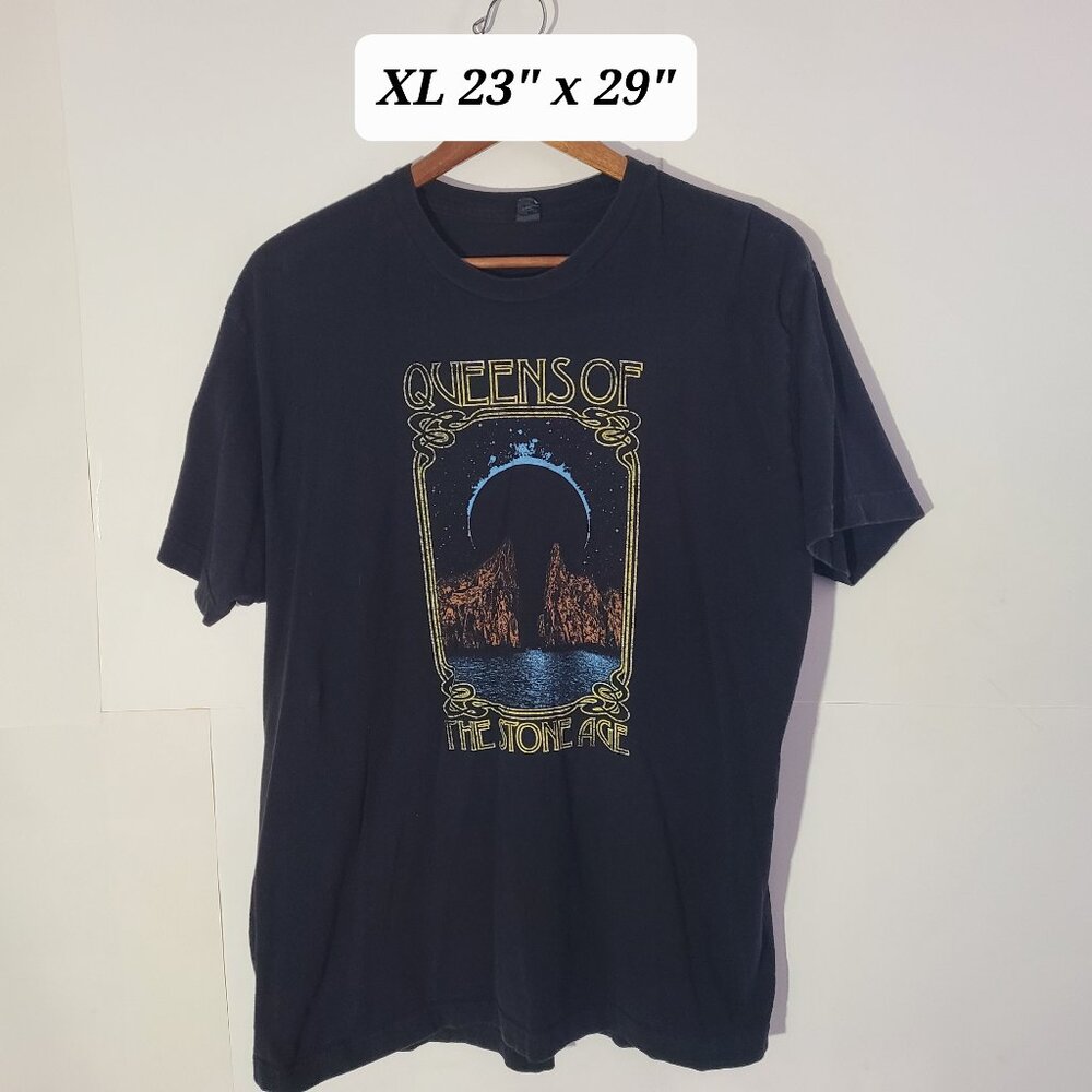 Queens Of The Stone Age Men's XL Black T-Shirt Stoner/Atl Rock